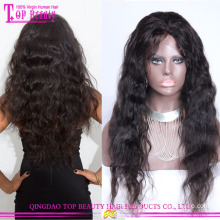 Natural Black Brazilian Virgin Hair Unprocessed Natural Hair Wigs Cheap Indian Remy Full Lace Wigs